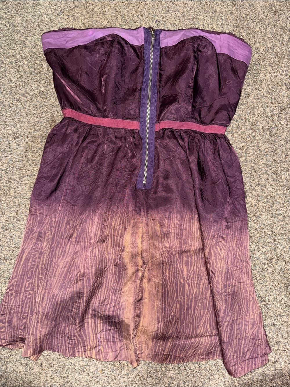 Women’s Free People Purple Ombre Strapless Dress *small call out -see pics*